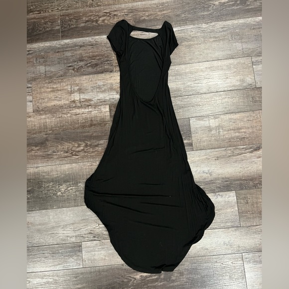 Brandy Melville one size Black Hi Lo Dress with open back - Picture 3 of 3